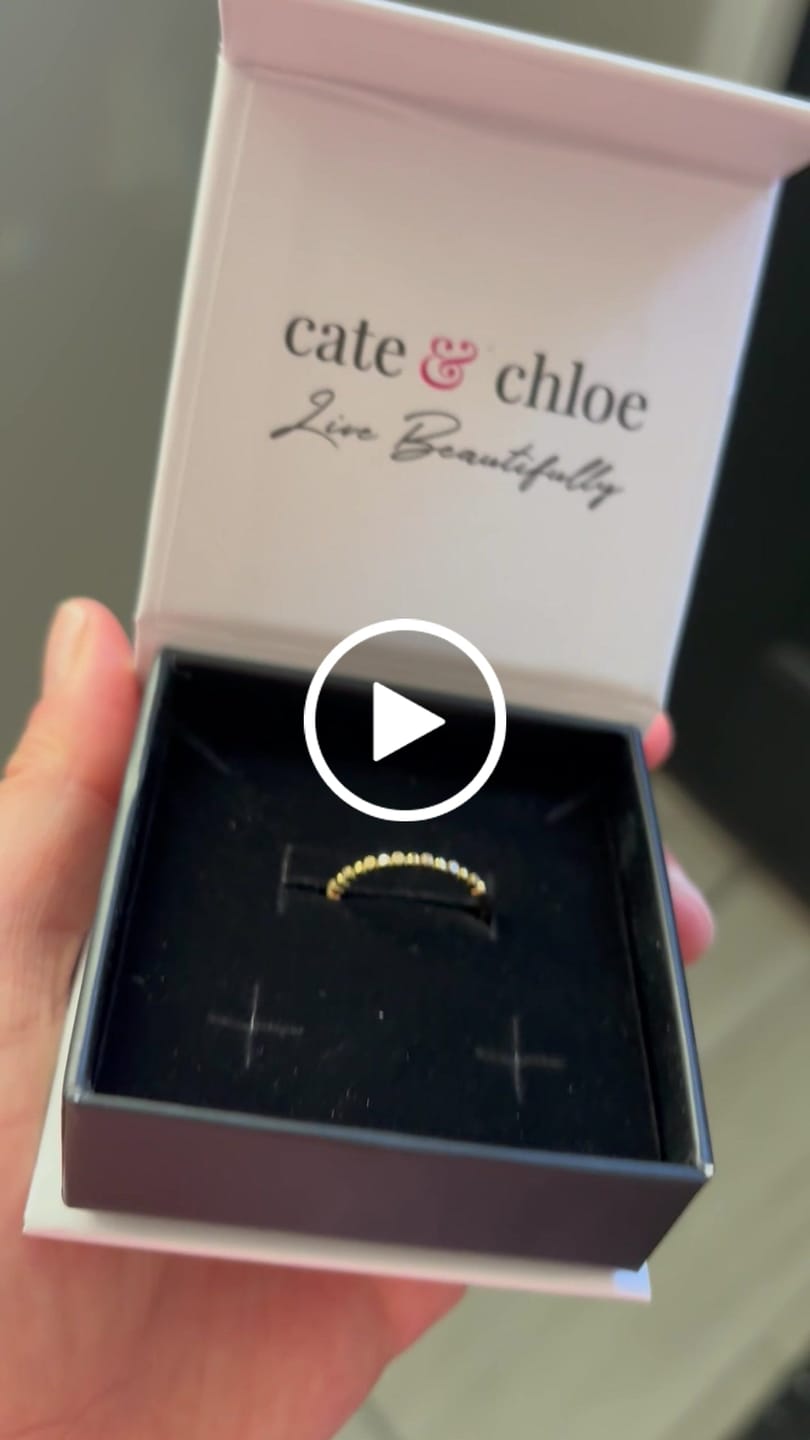 Customer video review of Illiana 18k White Gold Plated Ring with Round Cut Swarovski Crystals