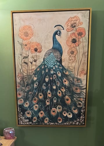 Customer photo review of Enchanted Peacock No2 Print