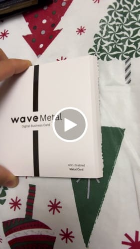 Customer video review of Custom Metal Digital Business Card (Laser Engraved)