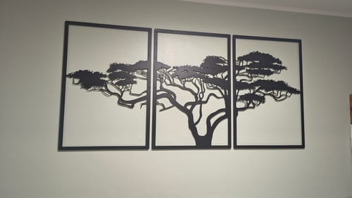 Customer photo review of Décoration murale en métal noir - Arbre de vie Africain