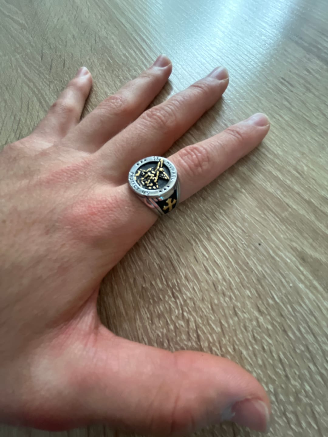 Customer photo review of ST. MICHAELS. - GOLD