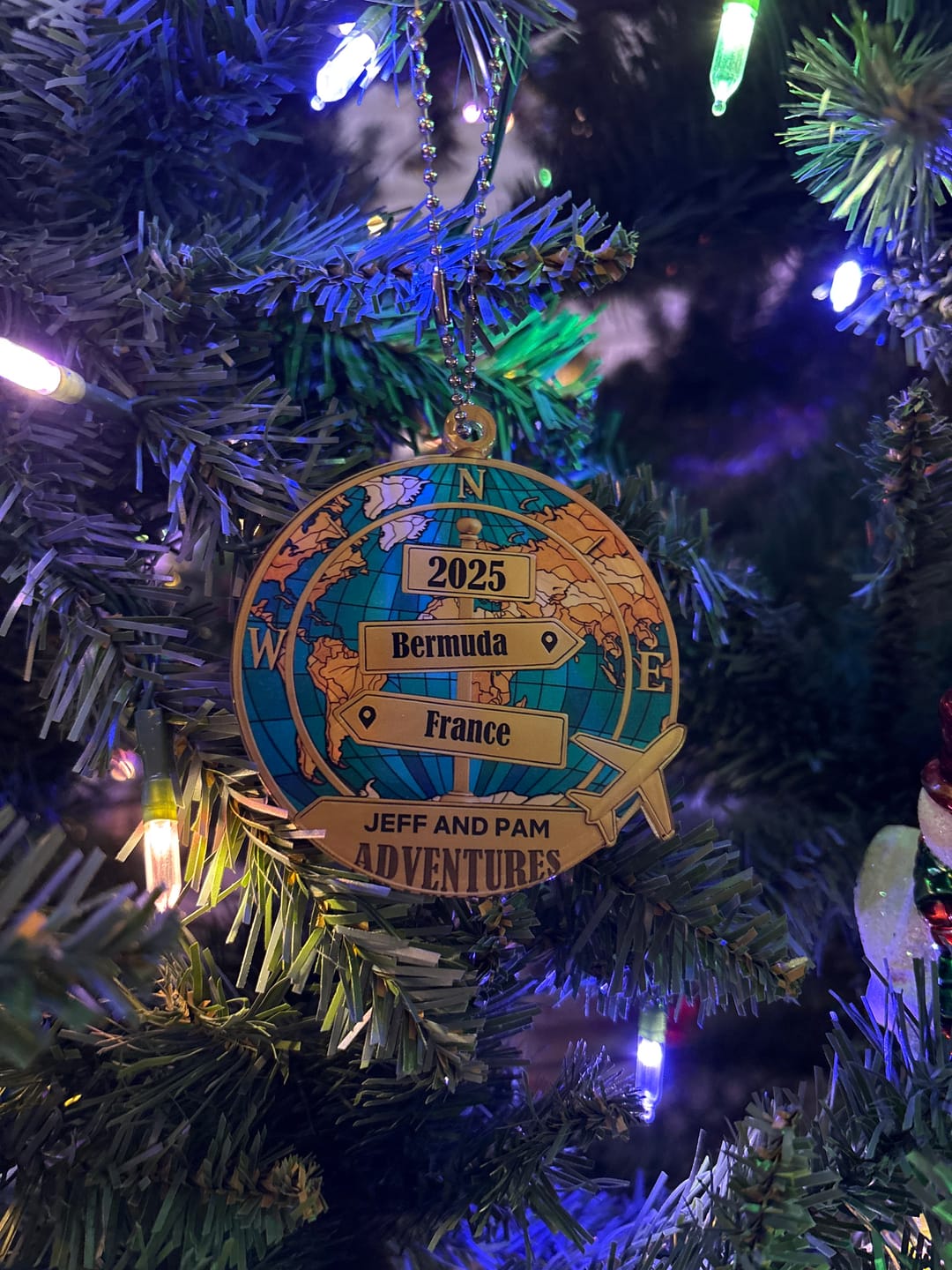 Customer photo review of Destination Of All Year - Personalized Acrylic Ornament