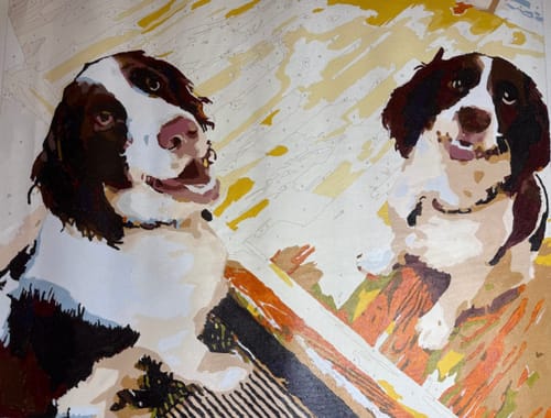 Customer photo review of Custom Pet Paint By Numbers
