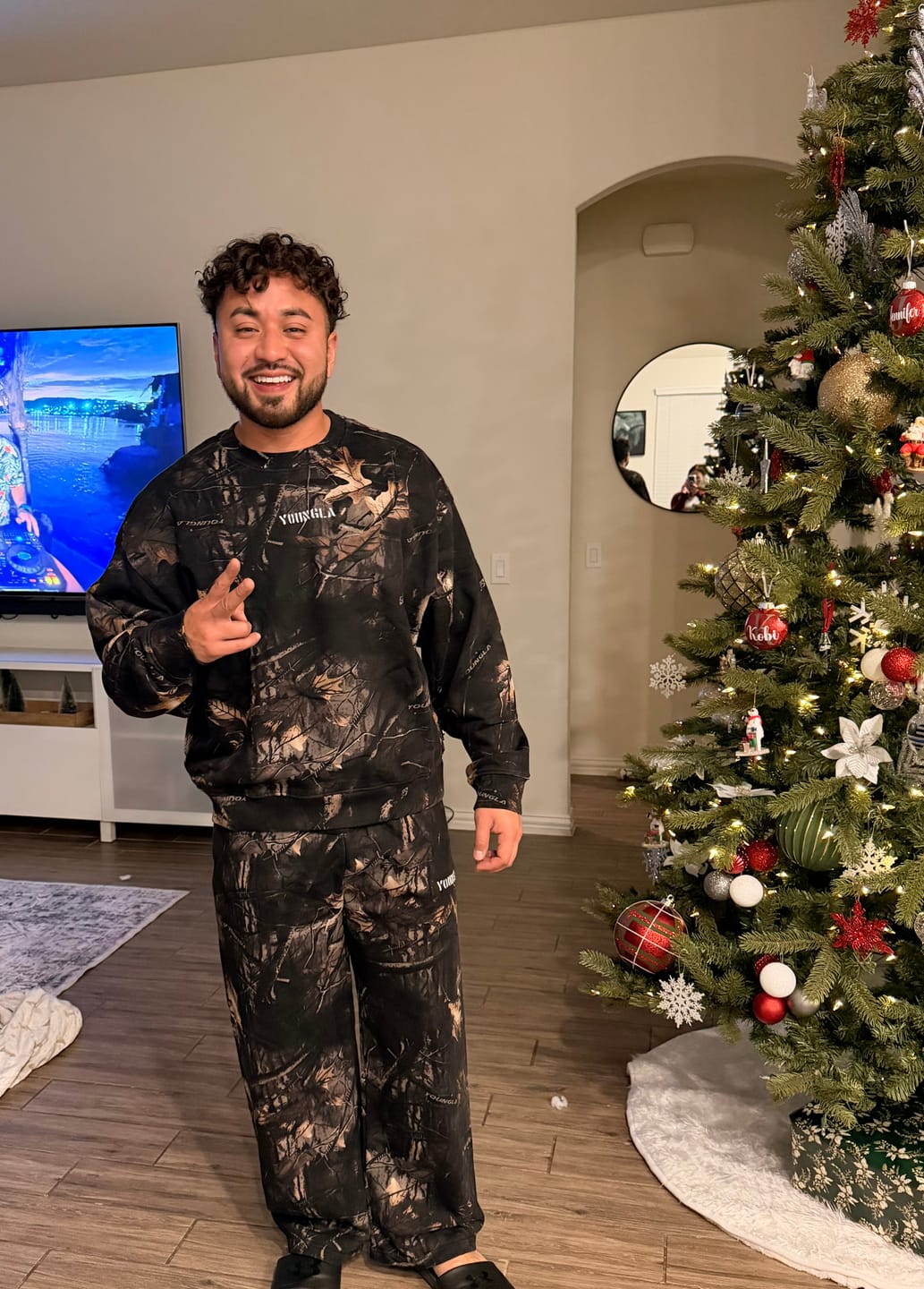 Customer photo review of 5206 - Tree Camo Collection - Crewnecks