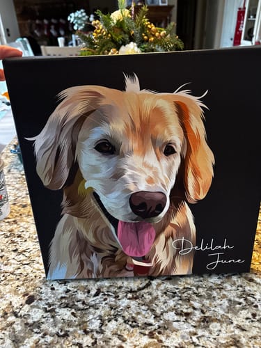 Customer photo review of Pet Art Canvas Wrap