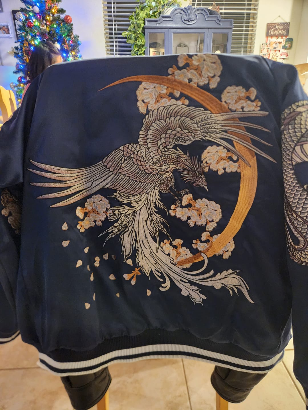 Customer photo review of Double Dragon & Phoenix Sukajan Souvenir Jacket