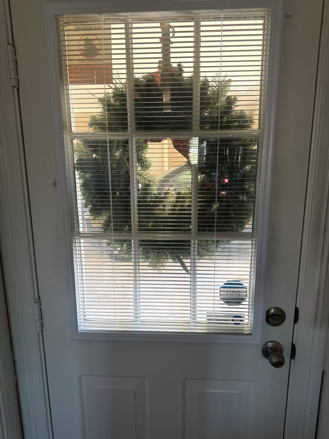 Customer photo review of Add On Blinds Kit (installs on top of existing door glass)