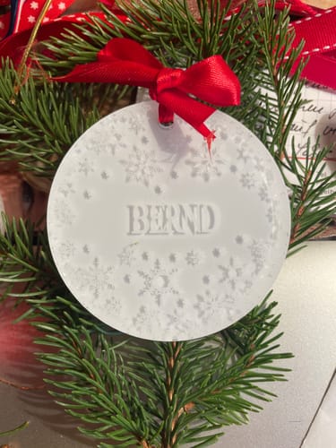 Customer photo review of Weihnachtsdeko mit Schneeflocken