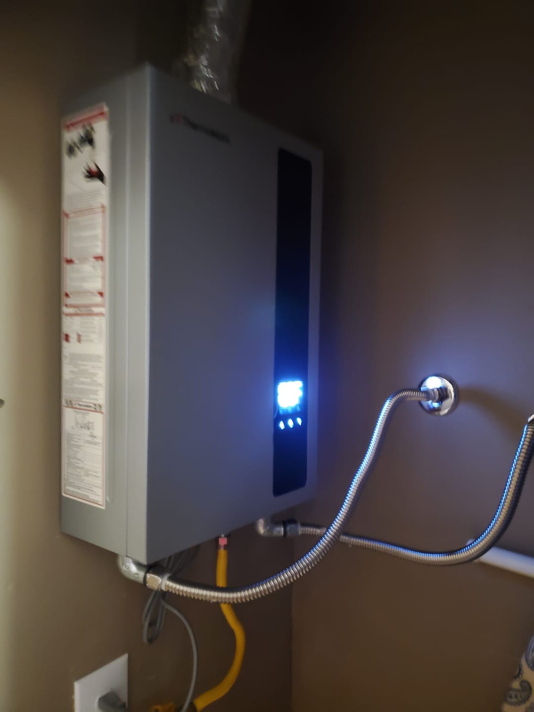 Customer photo review of 4.05 GPM Residential Natural Gas Tankless Water Heater