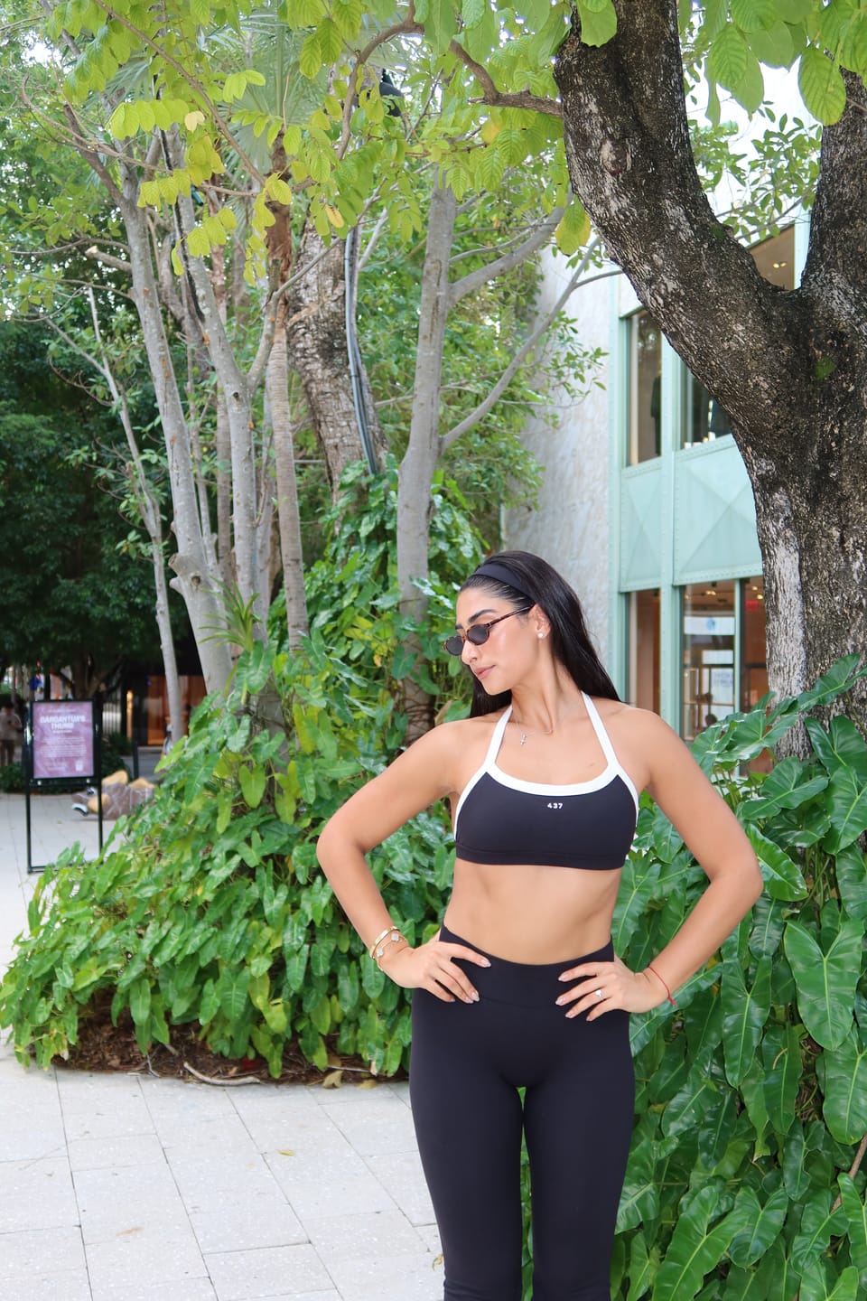 Customer photo review of The Halter Bra / Black-Cream
