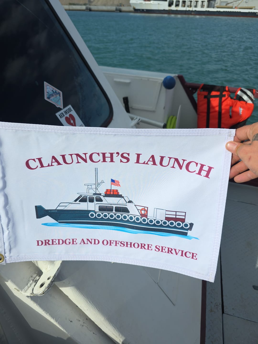 Customer photo review of Custom Boat Flags