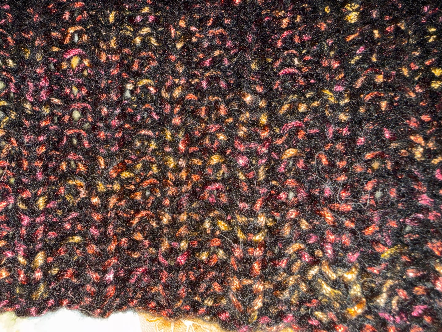 Customer photo review of King Cole Firefly Aran Yarn – Iridescent Aran Knitting Yarn