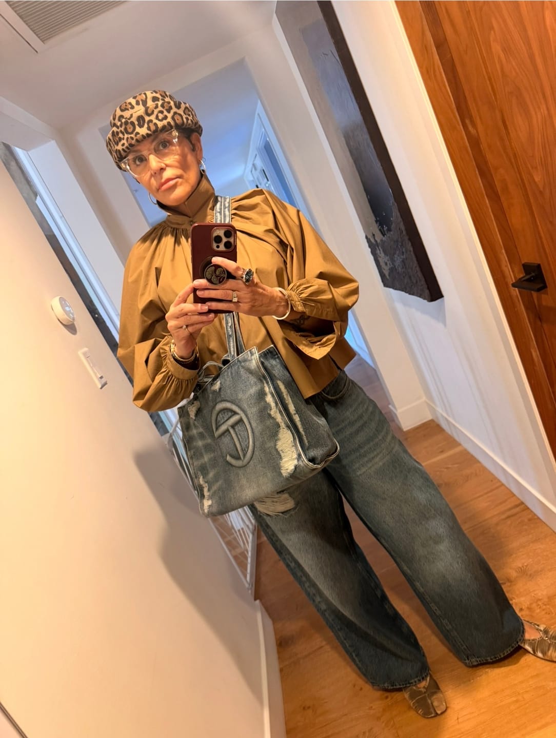 Customer photo review of London Pillbox Hat - Leopard
