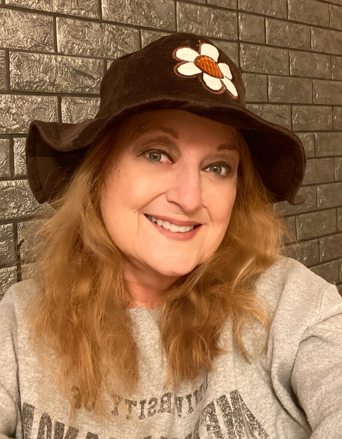 Customer photo review of Corduroy Daisy Bucket Hat