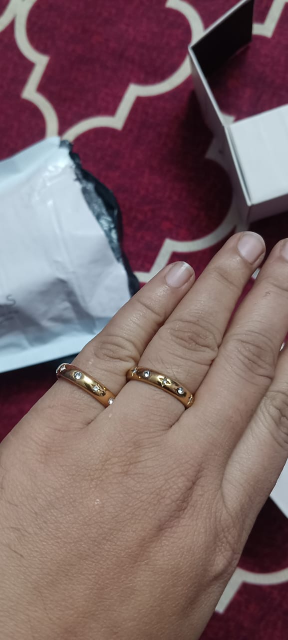 Customer photo review of Diamond Studded Ring