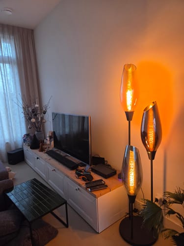 Customer photo review of Vloerlamp Vivid - Mix - Glas - 178 cm