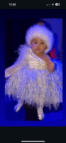 Customer photo review of Elegant Baby Girl Tassel Christening Dress Toddler Birthday Pageant Princess Dress