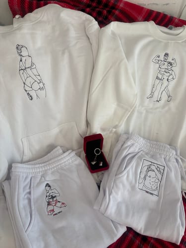 Customer photo review of Spicy Custom Embroidered Photo Hoodie