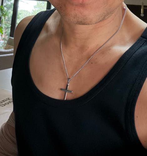 Customer photo review of Cross Pendant