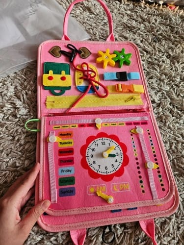 Customer photo review of Kiddora™ Montessori Aktivite Çantası  | 8’i 1 Arada