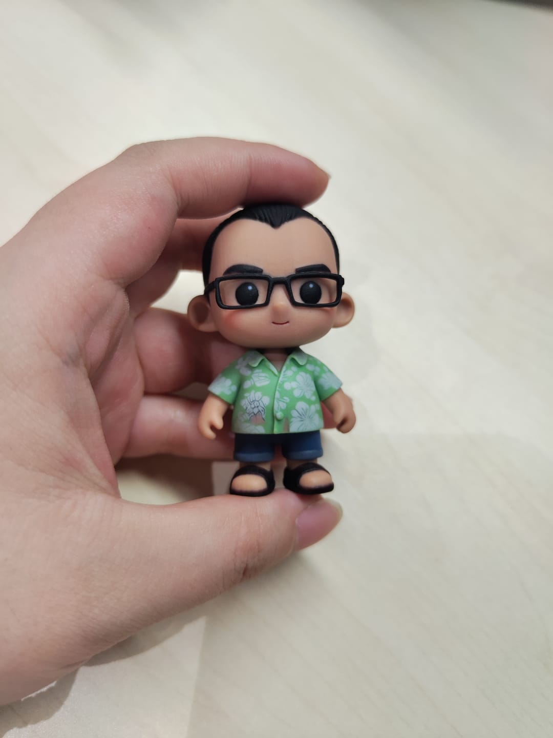 Customer photo review of Custom Couple Action Figures - Unique Valentine's Day Gift