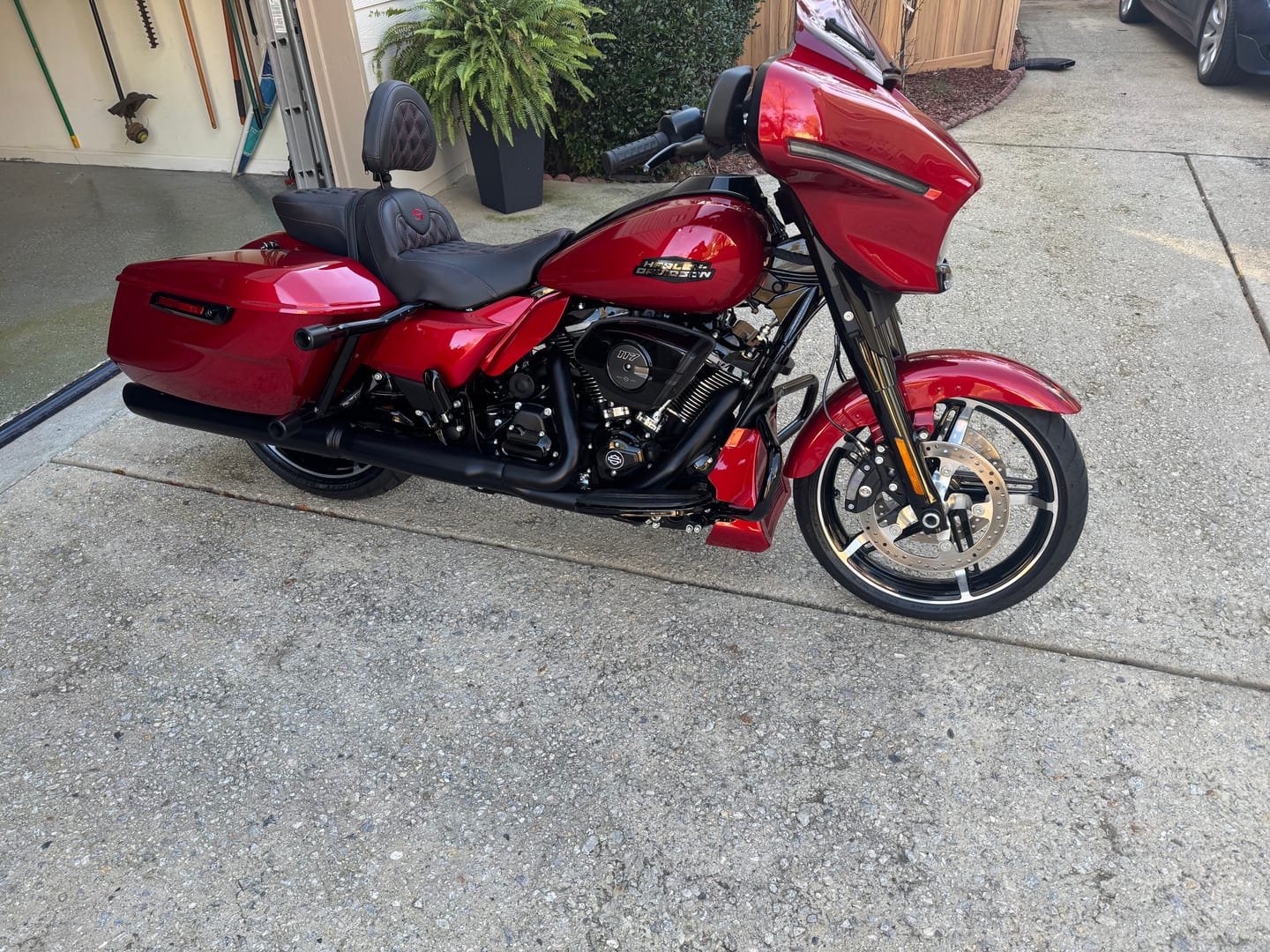 Customer photo review of Mid Frame Air Deflectors & Heat Shield for 2009-2025 Harley Touring Models