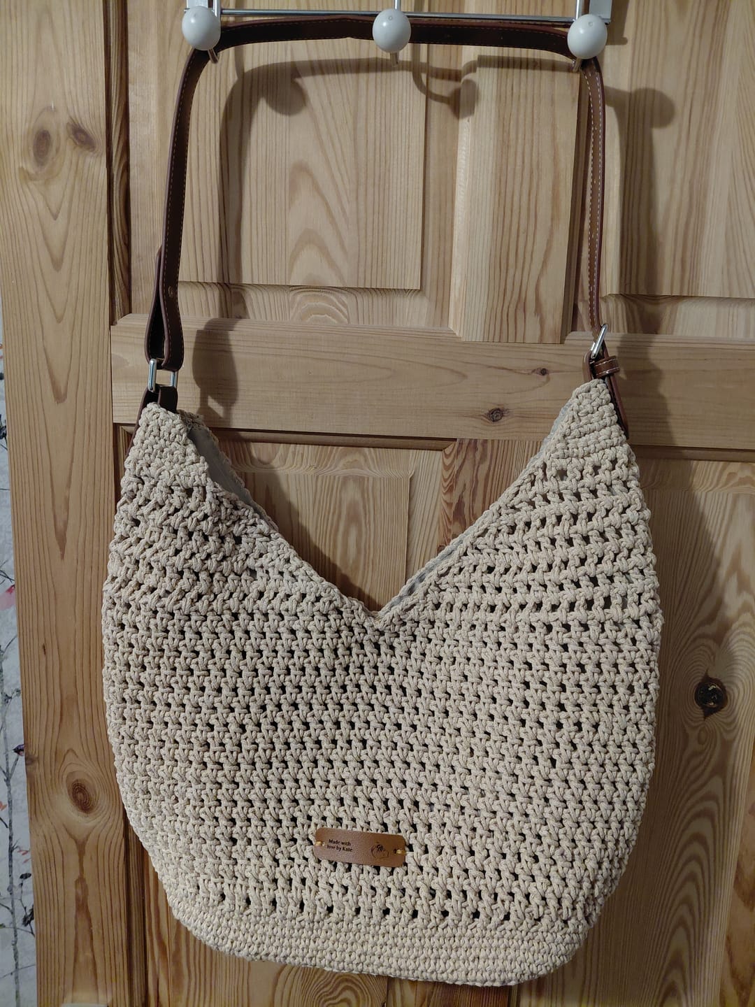 Customer photo review of CrochetPark™ Haven Hobo crochet kit
