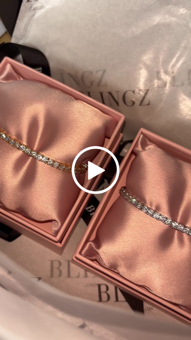 Customer video review of TYRA TENNIS BRACELET - GOLD