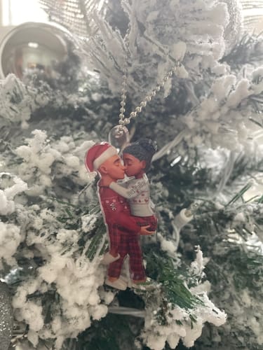 Customer photo review of Christmas Gifts For Husband And Wife - Personalized Acrylic Ornament