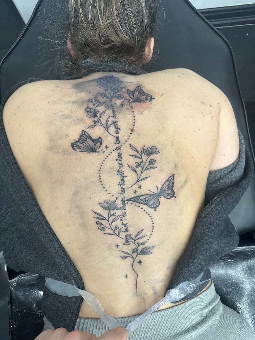Customer photo review of TattooNumbx Numbing Spray