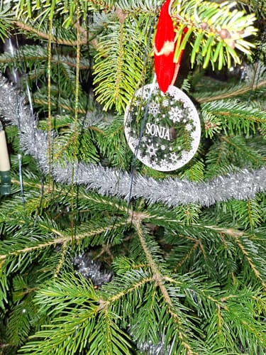 Customer photo review of Weihnachtsdeko mit Schneeflocken