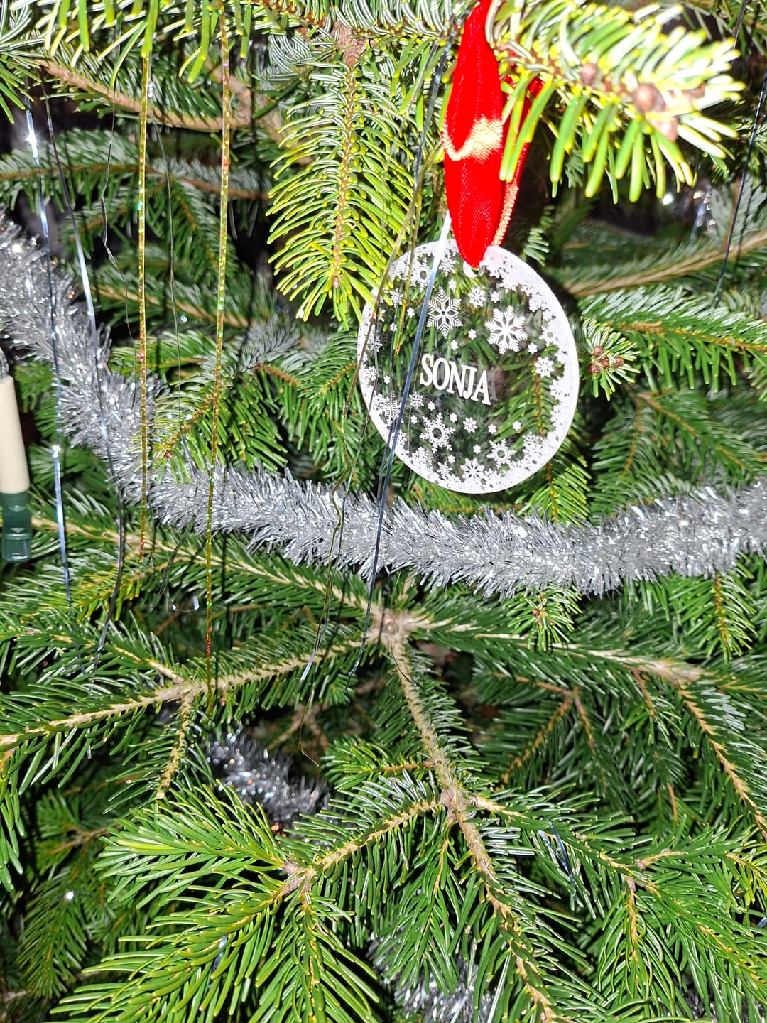 Customer photo review of Weihnachtsdeko mit Schneeflocken