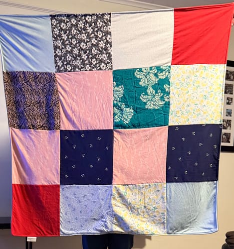 Customer photo review of Classic T-Shirt Blanket