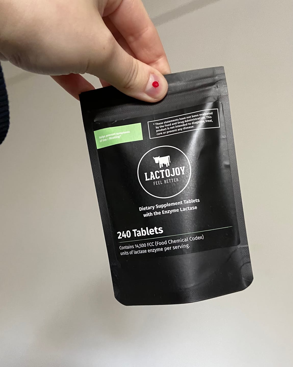 Customer photo review of LactoJoy Laktase Tabletten - 14.500 FCC - 240 Nachfüllpackung
