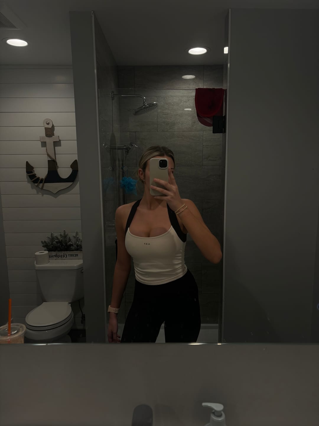 Customer photo review of The Sculpt Tank / Cream-Black