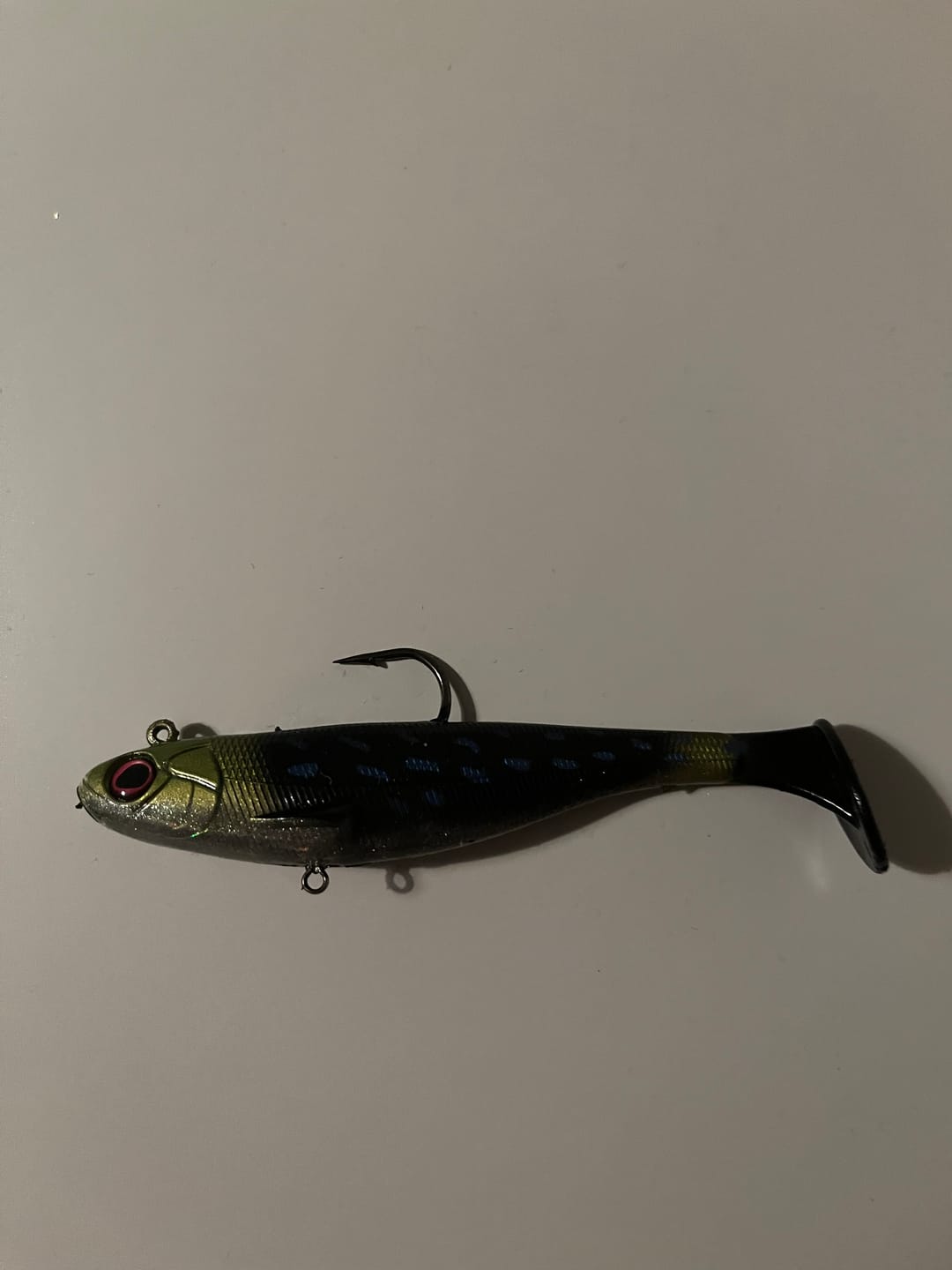 Customer photo review of Shadtale Soft Fishing Lures | BKK Hooks | Paddle Tail Swimbait | For Bass & Trout & Crappie & Walleye