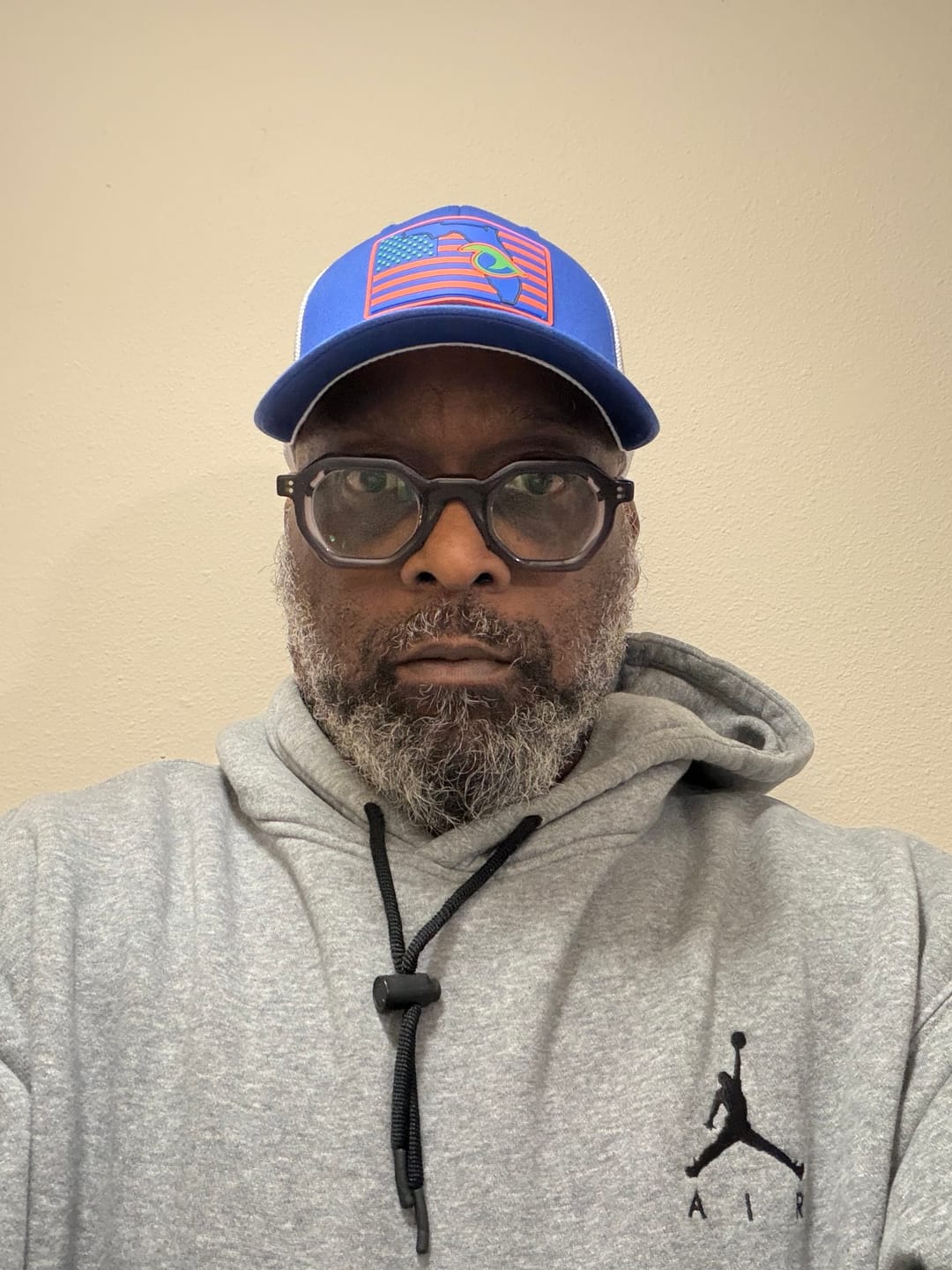 Customer photo review of Richardson 110 Blue FL Performance Fitted Hat