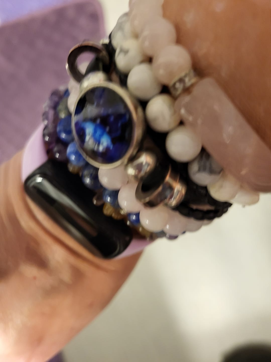 Customer photo review of Rose Quartz Self-Love Bracelet