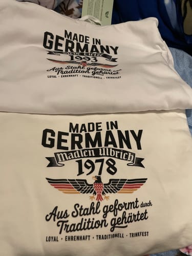 Customer photo review of Made in Germany - Name - Geburtsjahr