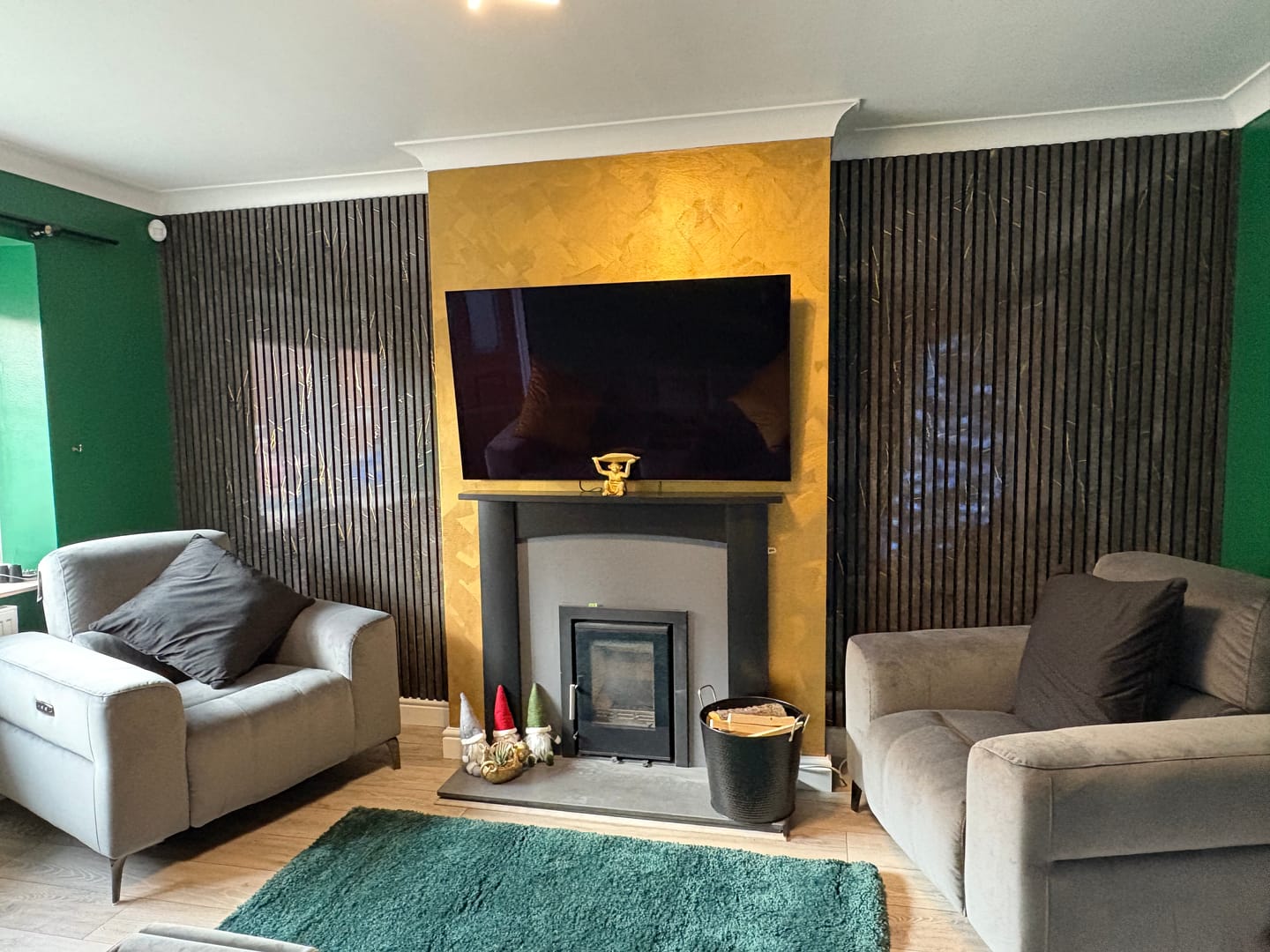 Customer photo review of Premium Acoustic Marble Wall Panel (Multiple Colours)