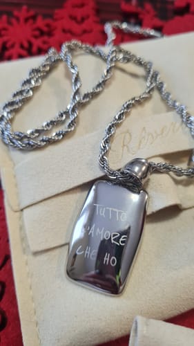 Customer photo review of Ciondolo "Tutto l'amore che ho"