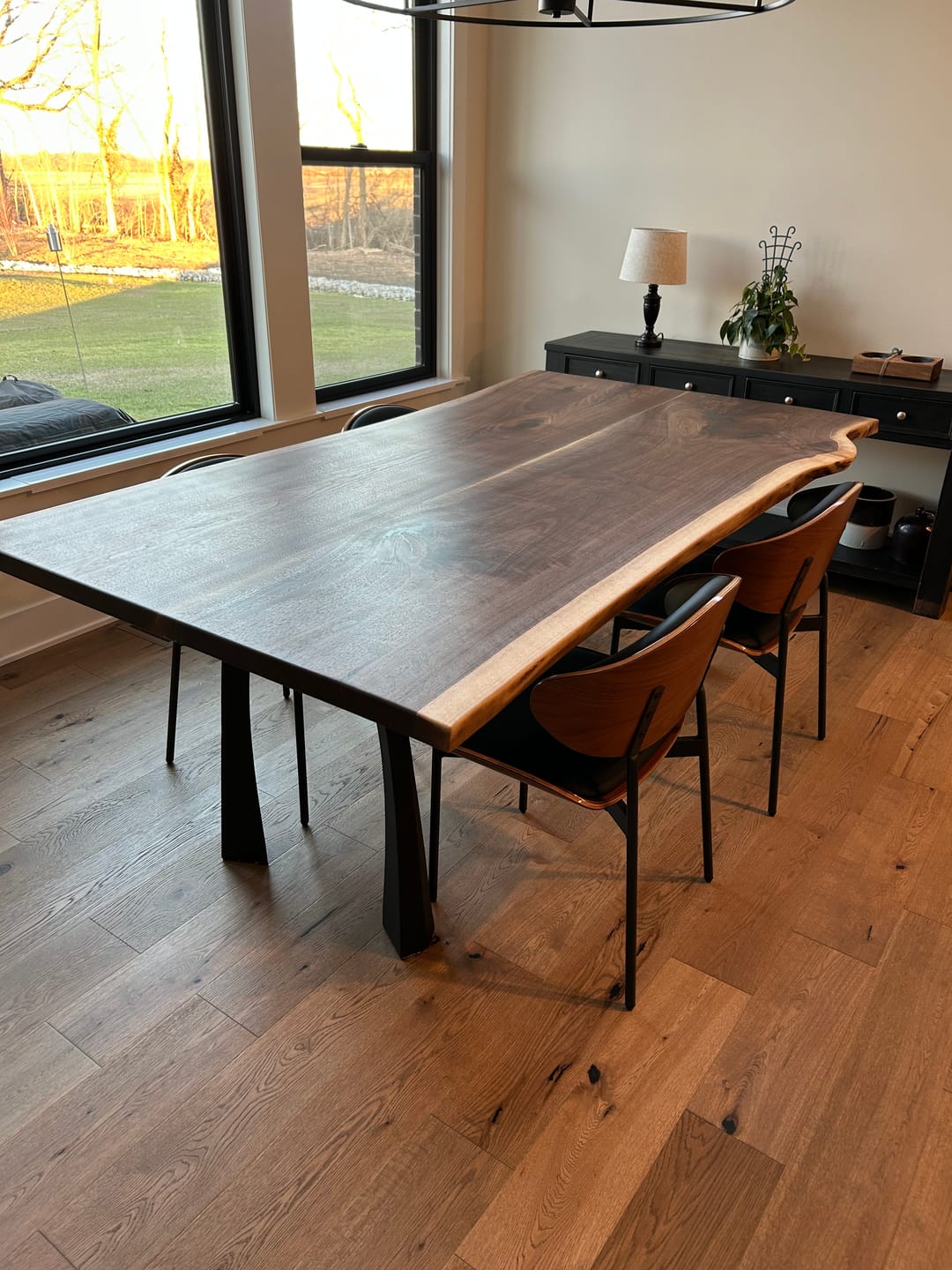 Customer photo review of Furniture Legs 419 Nura 28" H Metal Modern Dining Table Legs
