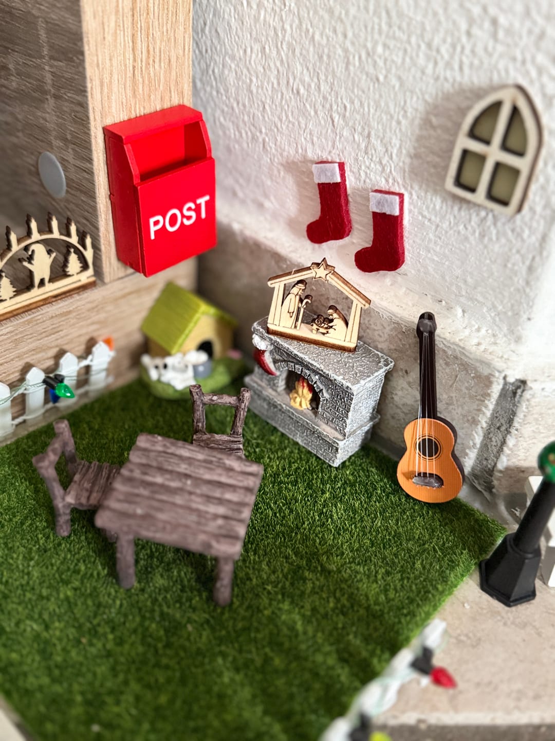 Customer photo review of Holz Deko - Miniaturen für die Wichtelwelt - Krippe - inkl. Fußmatte