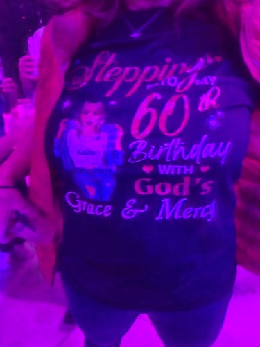 Customer photo review of 60th Birthday With God's Grace & Mercy