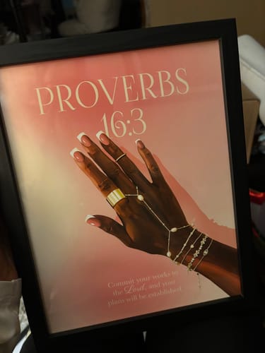 Customer photo review of Proverbs 16:3 Pink