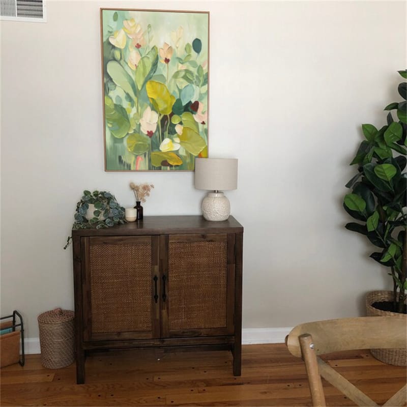 Customer photo review of Colorful Flower Textured Painting Canvas #FP013