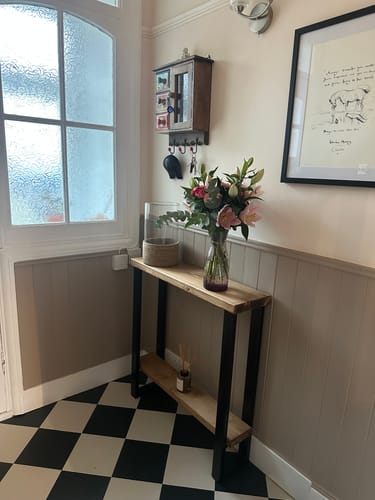 Customer photo review of Console Table with Shelf 22.5cm Depth | 84cm High