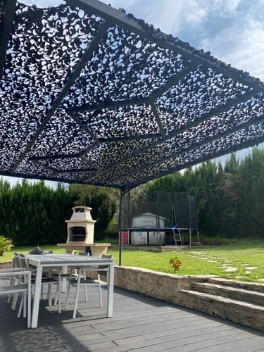 Customer photo review of Zwart camouflagenet