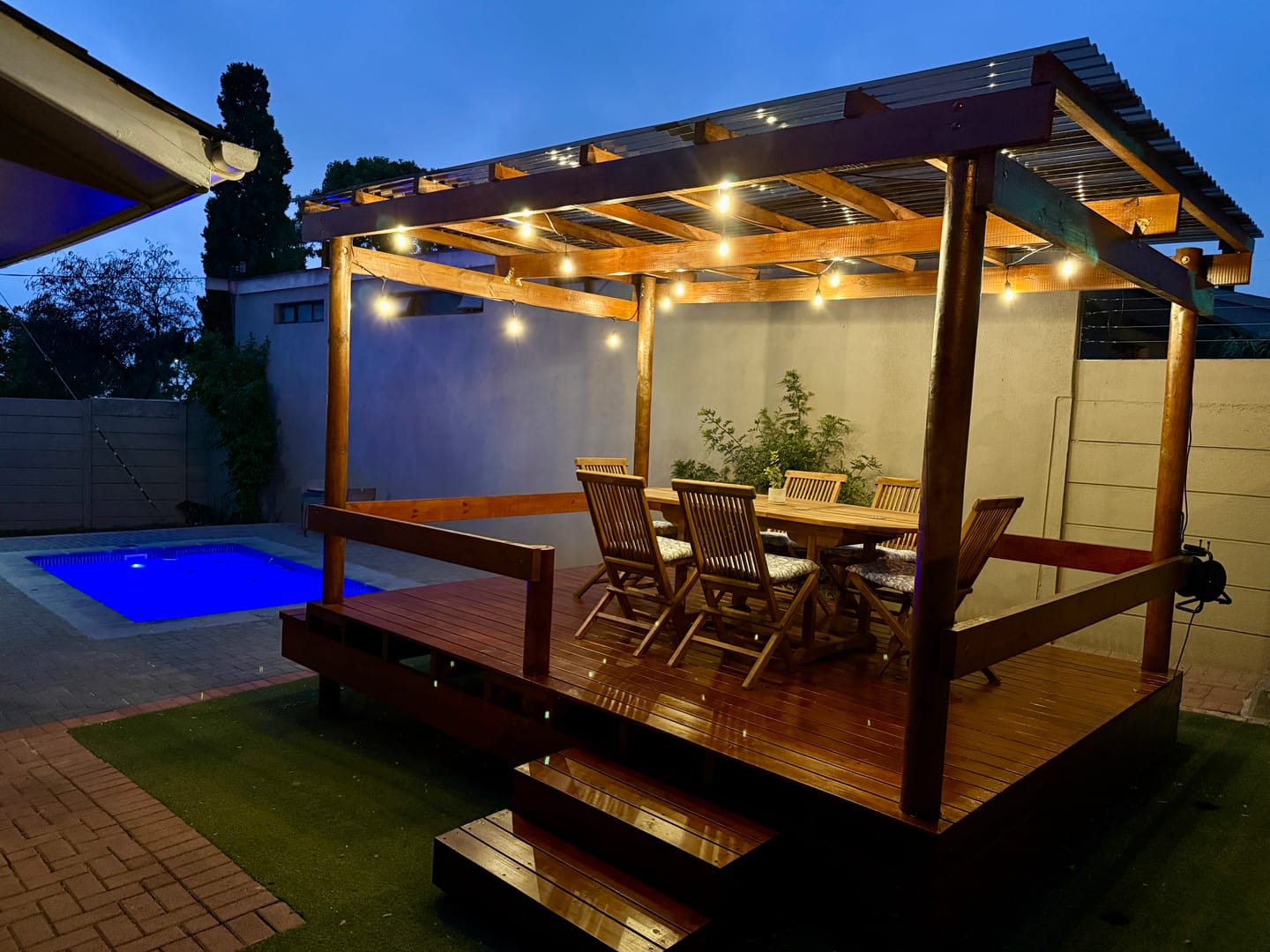 Customer photo review of Plug-In Festoon Bulb String Lights