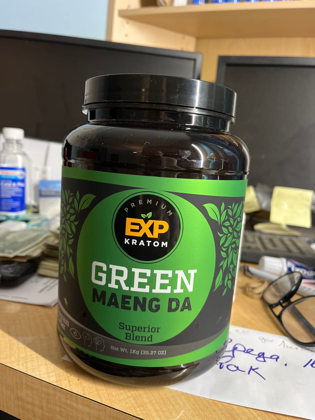 Customer photo review of EXP Premium Green Maeng Da Blend Powder